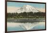 Mt. Tacoma, Lake Spanaway, Washington-null-Framed Art Print