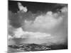 Mt Tops Low Horizon Dramatic Clouded Sky "In Rocky Mountain National Park" Colorado 1933-1942-Ansel Adams-Mounted Art Print