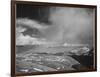 Mt Tops Low Horizon Low Hanging Clouds "In Rocky Mountain National Park" Colorado. 1933-1942-Ansel Adams-Framed Art Print