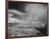 Mt Tops Low Horizon Low Hanging Clouds "In Rocky Mountain National Park" Colorado. 1933-1942-Ansel Adams-Framed Art Print