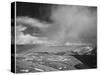 Mt Tops Low Horizon Low Hanging Clouds "In Rocky Mountain National Park" Colorado. 1933-1942-Ansel Adams-Stretched Canvas