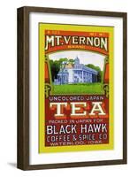 Mt. Vernon Brand Tea-null-Framed Art Print