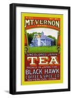 Mt. Vernon Brand Tea-null-Framed Art Print