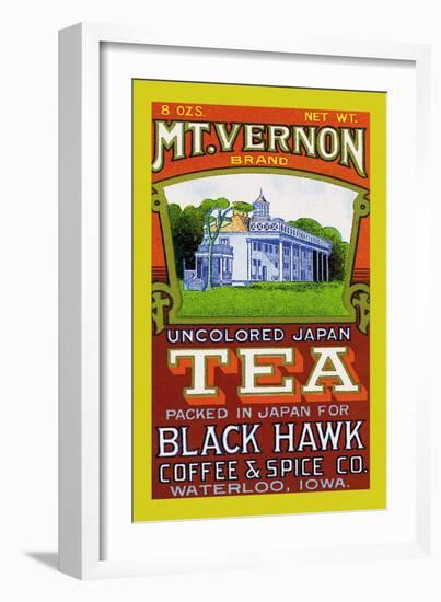Mt. Vernon Brand Tea-null-Framed Art Print