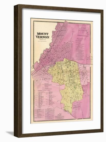 Mt. Vernon, New York, c.1868-Frederick W^ Beers-Framed Art Print