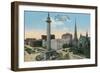 Mt. Vernon Place, Baltimore-null-Framed Art Print