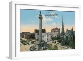 Mt. Vernon Place, Baltimore-null-Framed Art Print