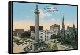 Mt. Vernon Place, Baltimore-null-Framed Stretched Canvas