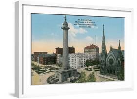 Mt. Vernon Place, Baltimore-null-Framed Art Print