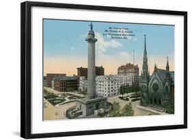 Mt. Vernon Place, Baltimore-null-Framed Art Print