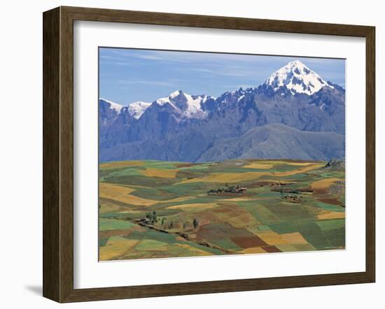 Mt Veronica Above the Sacred Valley, Nr. Cusco, Peru-Peter Adams-Framed Photographic Print