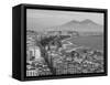 Mt. Vesuvius and View over Naples, Campania, Italy-Walter Bibikow-Framed Stretched Canvas