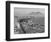 Mt. Vesuvius and View over Naples, Campania, Italy-Walter Bibikow-Framed Photographic Print