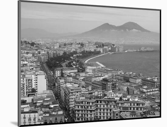 Mt. Vesuvius and View over Naples, Campania, Italy-Walter Bibikow-Mounted Photographic Print