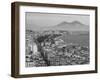 Mt. Vesuvius and View over Naples, Campania, Italy-Walter Bibikow-Framed Photographic Print