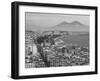 Mt. Vesuvius and View over Naples, Campania, Italy-Walter Bibikow-Framed Photographic Print