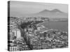 Mt. Vesuvius and View over Naples, Campania, Italy-Walter Bibikow-Stretched Canvas