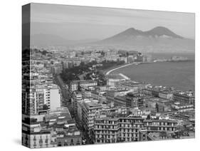 Mt. Vesuvius and View over Naples, Campania, Italy-Walter Bibikow-Stretched Canvas