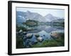 Mt Washakie Reflecting in Washakie Lake, Wind River Range, Popo Agie Wilderness, Shoshone National-Scott T. Smith-Framed Photographic Print