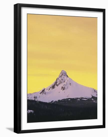 Mt. Washington at sunset, Deschutes National Forest, Oregon, USA-Charles Gurche-Framed Premium Photographic Print