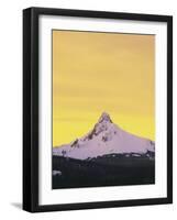 Mt. Washington at sunset, Deschutes National Forest, Oregon, USA-Charles Gurche-Framed Photographic Print