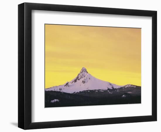 Mt. Washington at sunset, Deschutes National Forest, Oregon, USA-Charles Gurche-Framed Photographic Print