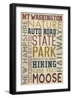 Mt. Washington Auto Road, New Hampshire-Lantern Press-Framed Art Print