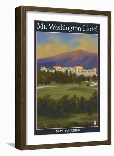 Mt. Washington Hotel, Bretton Woods, Nh, c.2008-Lantern Press-Framed Art Print