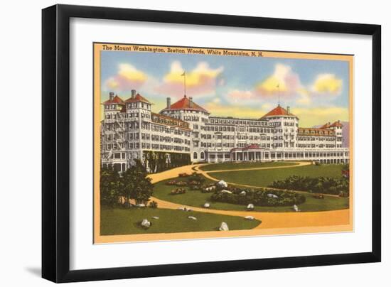 Mt. Washington Hotel, White Mountains, New Hampshire-null-Framed Art Print