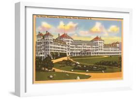 Mt. Washington Hotel, White Mountains, New Hampshire-null-Framed Art Print