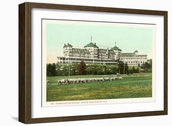 Mt. Washington Hotel, White Mountains, New Hampshire-null-Framed Art Print