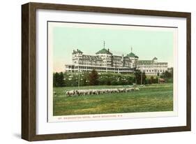 Mt. Washington Hotel, White Mountains, New Hampshire-null-Framed Art Print