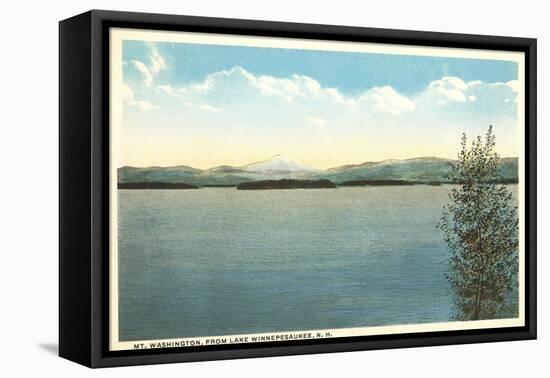 Mt. Washington, Lake Winnipesaukee, New Hampshire-null-Framed Stretched Canvas