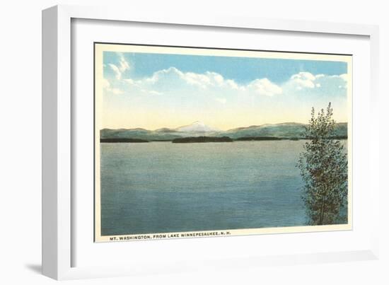 Mt. Washington, Lake Winnipesaukee, New Hampshire-null-Framed Art Print