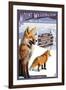 Mt. Washington, New Hampshire - Fox Scene-Lantern Press-Framed Art Print