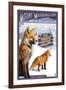 Mt. Washington, New Hampshire - Fox Scene-Lantern Press-Framed Art Print