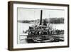 Mt Washington Steamer-Lantern Press-Framed Art Print