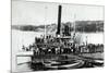 Mt Washington Steamer-Lantern Press-Mounted Art Print