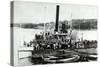 Mt Washington Steamer-Lantern Press-Stretched Canvas