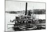 Mt Washington Steamer-Lantern Press-Mounted Art Print