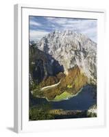Mt. Watzmann and Lake Koenigsee, Berchtesgaden NP, Bavaria, Germany-Martin Zwick-Framed Photographic Print