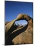 Mt Whitney and Lone Pine Peak Through Natural Arch, Alabama Hills, Eastern Sierra Range, California-Adam Jones-Mounted Photographic Print