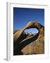 Mt Whitney and Lone Pine Peak Through Natural Arch, Alabama Hills, Eastern Sierra Range, California-Adam Jones-Framed Photographic Print