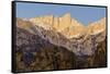 Mt. Whitney at Dawn with Rocks of Alabama Hills, Lone Pine, California-Rob Sheppard-Framed Stretched Canvas