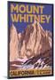 Mt. Whitney, California Peak-null-Mounted Poster