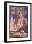 Mt. Whitney, California Peak-Lantern Press-Framed Art Print