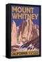 Mt. Whitney, California Peak-Lantern Press-Framed Stretched Canvas