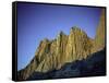 Mt. Whitney Infront of Bright Blue Sky in California, USA-Michael Brown-Framed Stretched Canvas