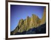Mt. Whitney Infront of Bright Blue Sky in California, USA-Michael Brown-Framed Premium Photographic Print