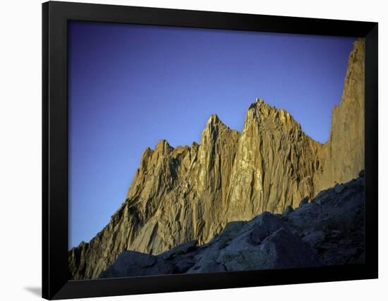 Mt. Whitney Infront of Bright Blue Sky in California, USA-Michael Brown-Framed Photographic Print